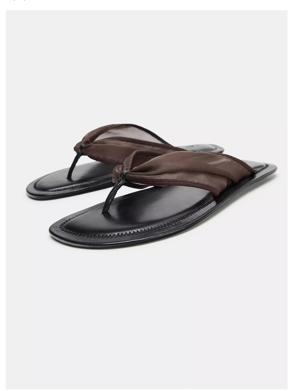 Zara Mesh Flat Sandals 38/7.5